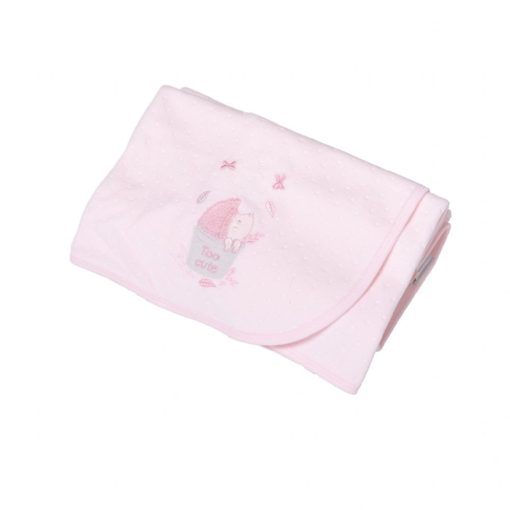 Dandelion Embossed Velour Cuddle Wrap Pink AV2416 | Audrey Mansell