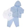 Amore By Kris X Kids Winter Boys Top Trouser And Jacket Set Hedgehog 7036