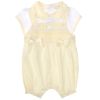 Amore By Kris X Kids Girls Summer Lemon Drop Dungaree Set 8045