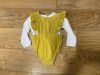 Ettie & H Bubble Gold Stripe And Onesie Ivory