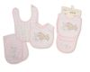 Nursery Time Bib And Burp Set Pink