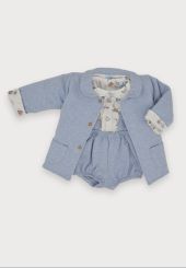 Sardon Spanish Winter Three Piece Short Dungaree Set Cecilia 021CB-608