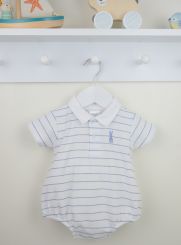 Pex Boys Summer Cottontail Romper Blue