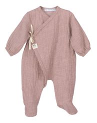 Calamaro Baby Munich Footed Romper Nude 33023