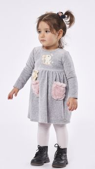 Ebita Velour Bunny Dress 7508