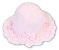 Sarah Louise Girls Summer Hat With Bow Pink 003628AP