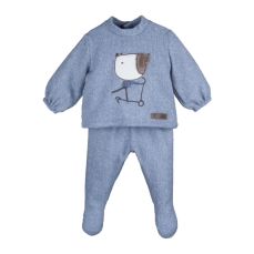 Calamaro Baby Navia Footed Two Piece Blue 11019