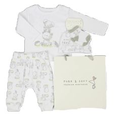 Pure & Soft Four Piece Gift Set Grey Sketchy GFT/E13340