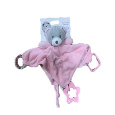 Snuggle Baby Rattle Comforter Pink