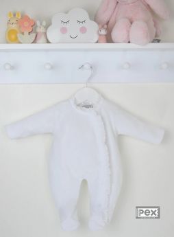 Pex Lace Edge Velour Sleepsuit