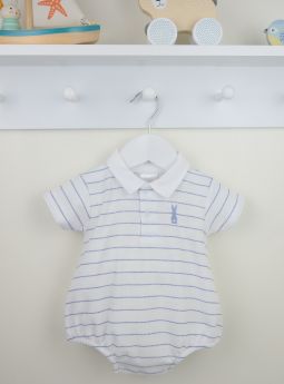 Pex Boys Summer Cottontail Romper Blue