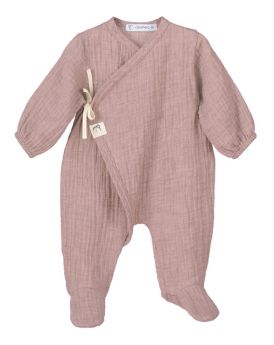 Calamaro Baby Munich Footed Romper Nude 33023