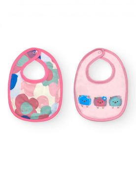 Tuc Tuc Hedgehog Forest Bib Set Pink 8884