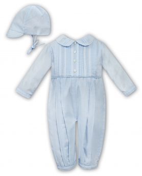 Sarah Louise Winter Romper & Cap Blue 012010