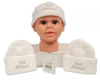 Nursery Time Just Arrived Knitted Hat