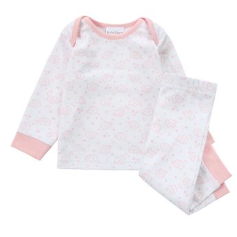 Baby Town Girls Pyjamas Pink Elephant Print