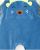 Tuc Tuc Hedgehog Forest Velvet Dungaree And Poplin Shirt Blue 8841