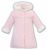 Sarah Louise Winter Knitted Coat With Trim Pink 08187