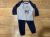 Ettie & H T-Shirt Grey Rockets And Pants Navy