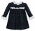 Sarah Louise Winter A-line Dress Navy And Green Tartan 012857