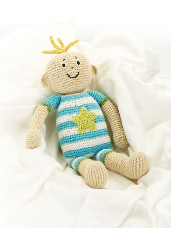 crochet boy doll