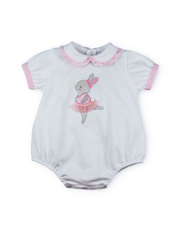 baby girl bunny romper