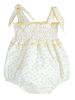 Calamaro Baby Frisa Romper And Hair Clip Lemon 32371