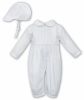 Sarah Louise Winter Romper & Cap White 012010