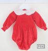 Pex Nova Velour Romper Red